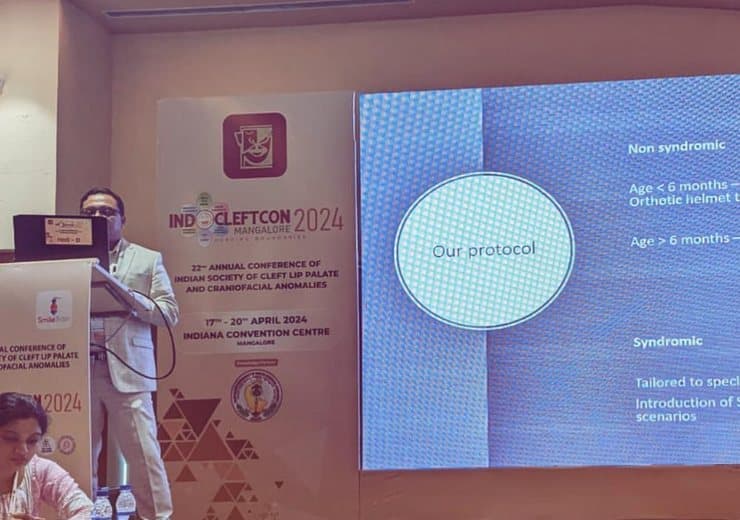 Presenting the Craniosynostosis protocol at INDOCLEFTCON 2024, Mangalore
