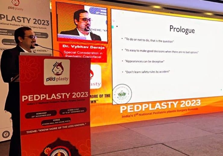 Invited talk on paediatric craniofacial trauma at PEDPLASTY 2023, Kochi